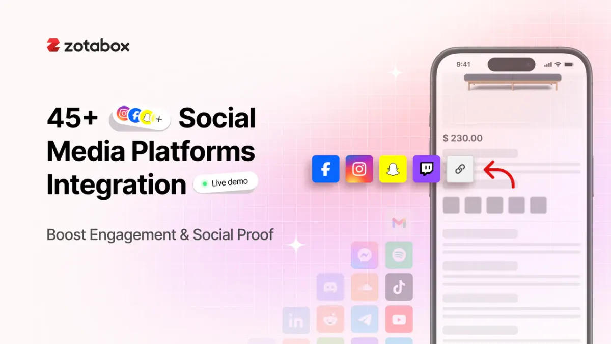 Zotabox Social Sharing Buttons screenshot