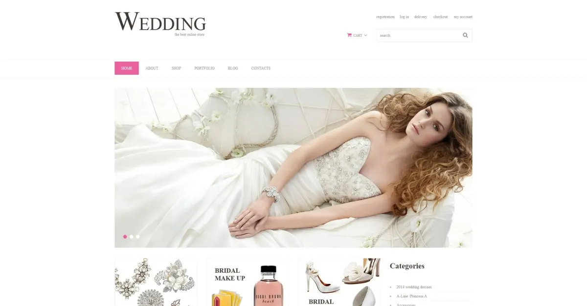 Free Wedding Store Responsive WooCommerce Theme screenshot