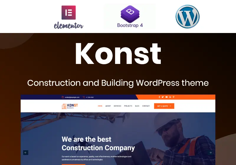 Tough And Reliable WordPress Themes For Construction Companies And Building Contractors