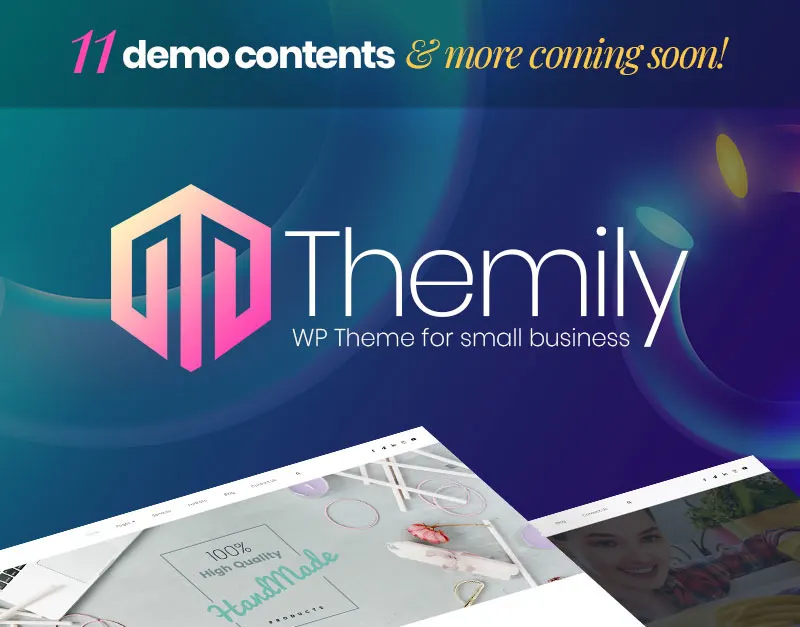 Themily Pro Small Business Multipurpose WordPress Theme screenshot
