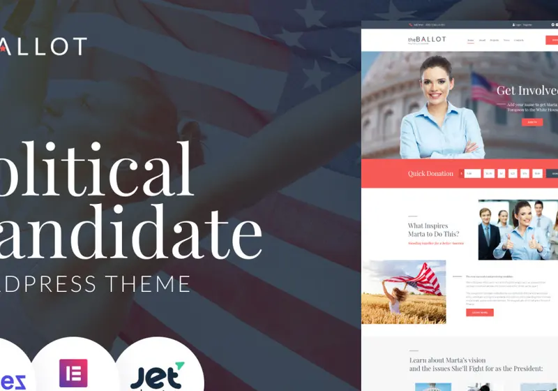 6 of the Best WordPress Themes for Politicians, Political Parties, Causes, & Politics