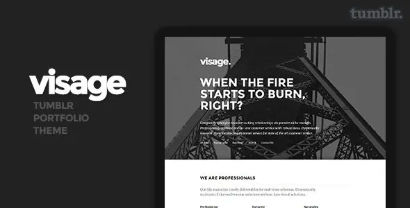 Visage Tumblr Theme screenshot