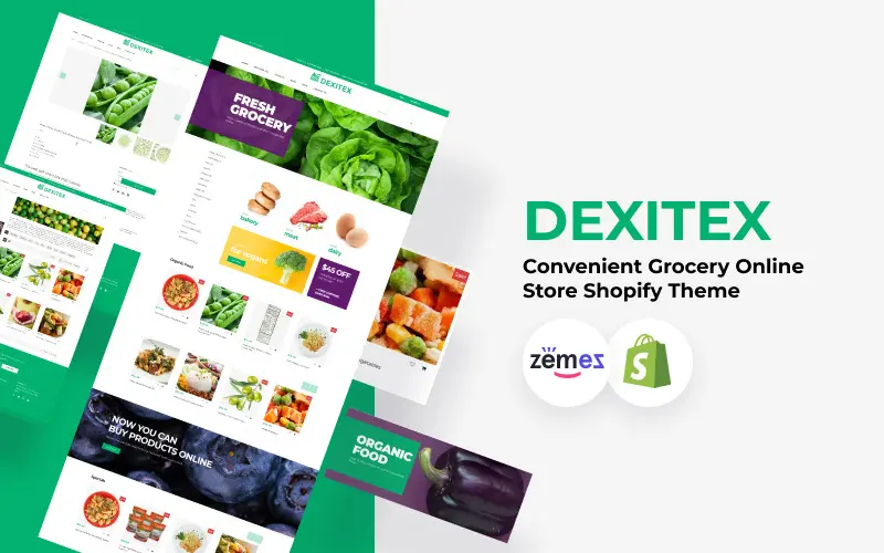 Responsive Shopify Themes For Selling Groceries And Food Online