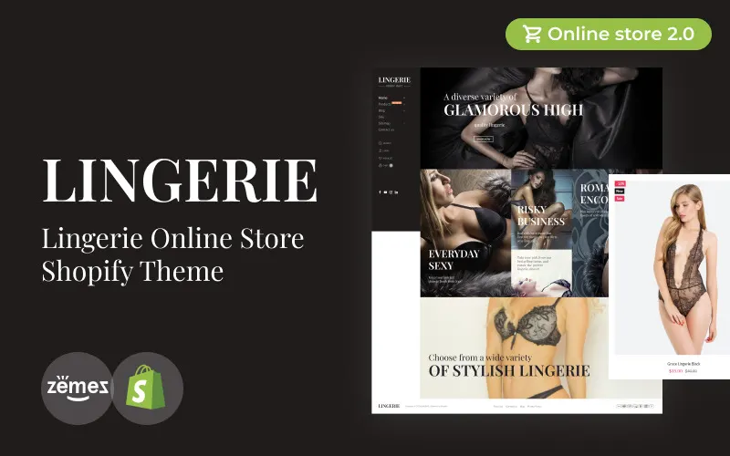 Lingerie Responsive Shopify Theme for Underwear screenshot