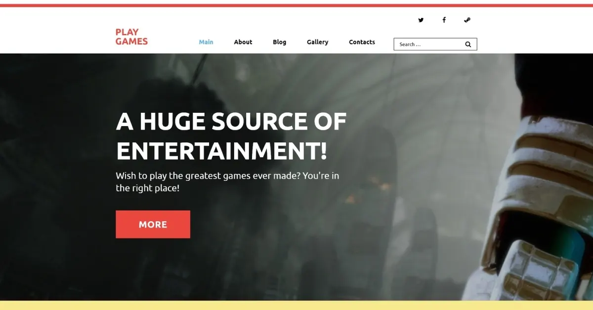 Play Games WordPress Theme screenshot