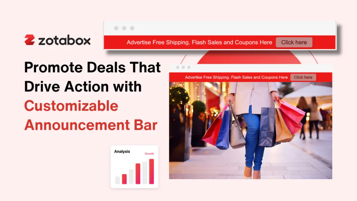 Zotabox Announcement Bar screenshot