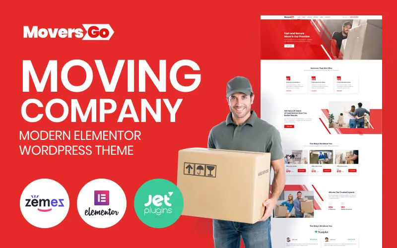Dependable WordPress Themes For Moving Companies And Movers