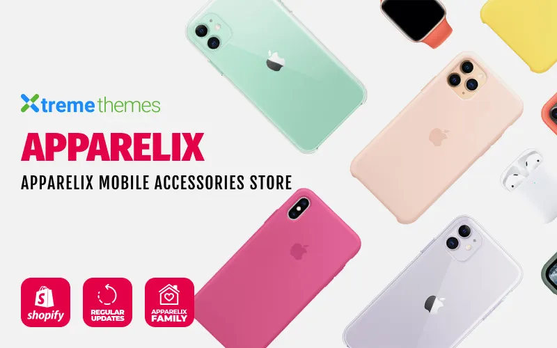 Apparelix Mobile Accessories Shopify Theme screenshot