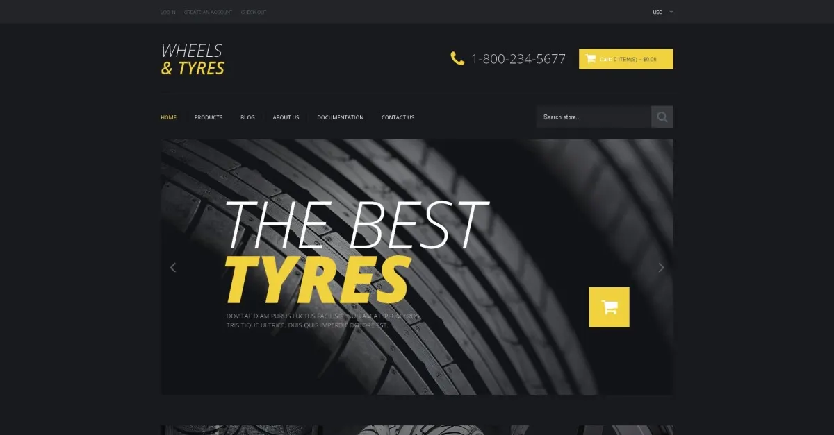 Free Wheels & Tires Responsive Shopify Theme screenshot