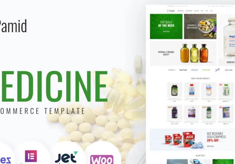 Clean And Modern Medical WooCommerce Themes