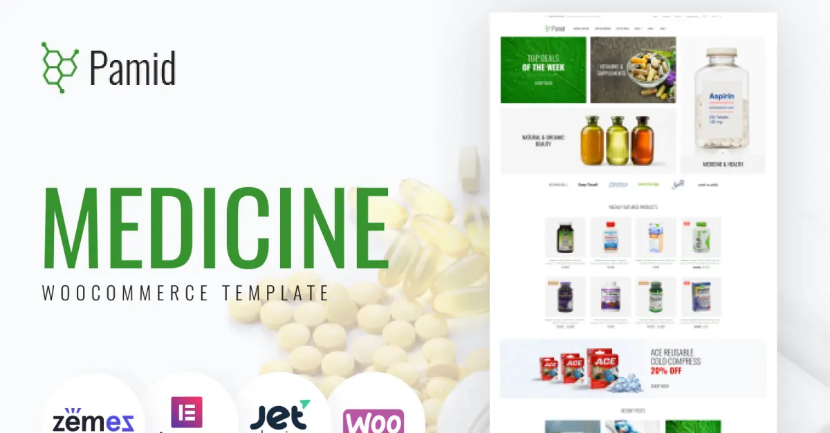 Clean And Modern Medical WooCommerce Themes