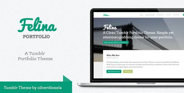 Felina Tumblr Portfolio Theme screenshot