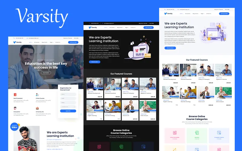 Sleek And Smart Education WordPress Themes