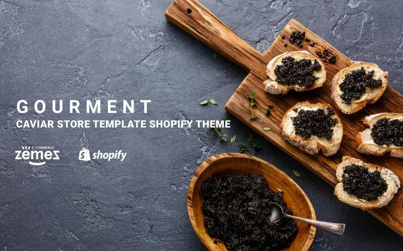 Caviar Store Template Shopify Theme screenshot