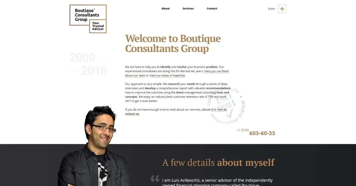 Financial Advisor Responsive WordPress Theme screenshot