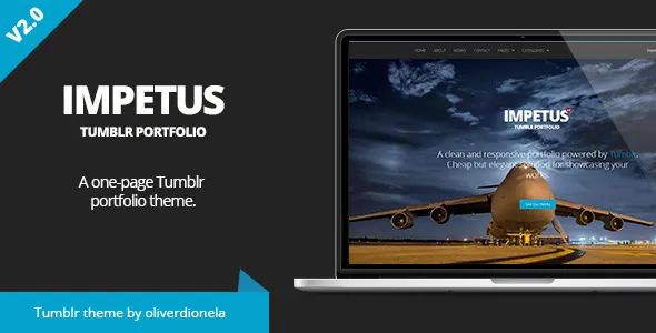 Impetus Tumblr Portfolio Theme screenshot