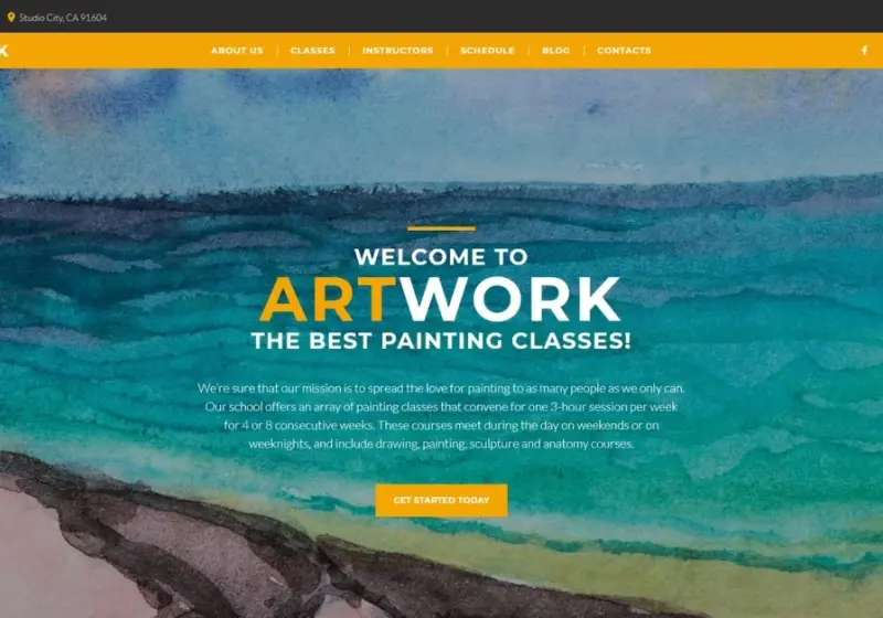 Paint by numbers with these Art and Painting Class WordPress Themes