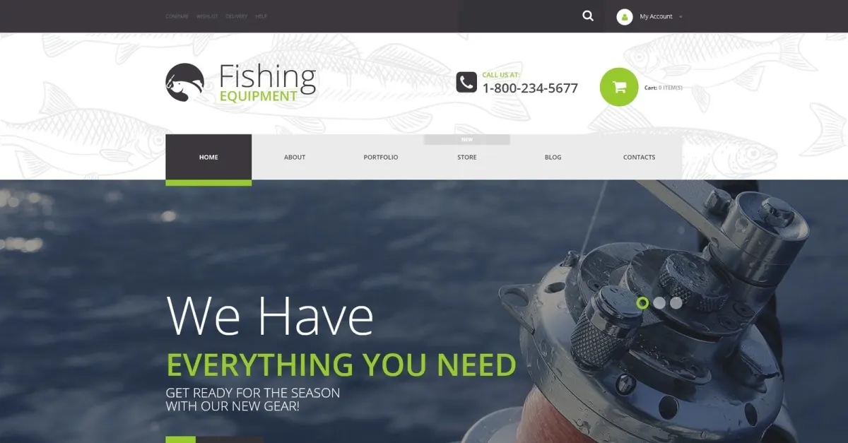 Free Fishing Kit WooCommerce Theme screenshot