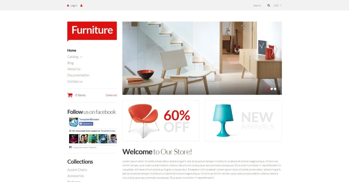 Furniture Pieces Shopify Theme screenshot