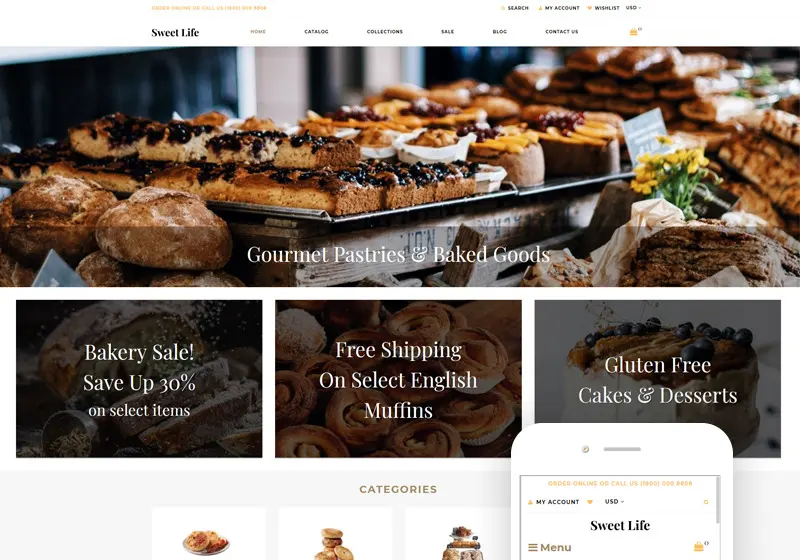 Delightful And Delicious Shopify Themes For Cake Shops