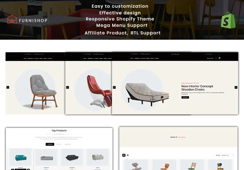 Fantastic Shopify Themes For Online Furniture Stores