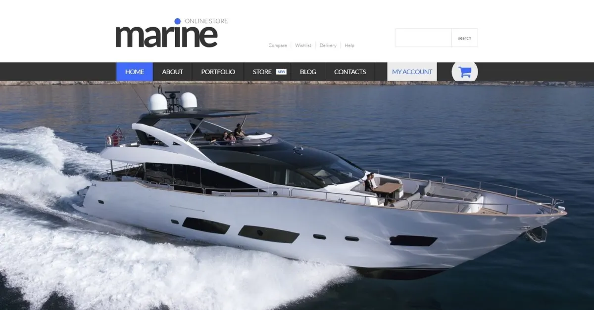 Free Marine Shop WooCommerce Theme screenshot