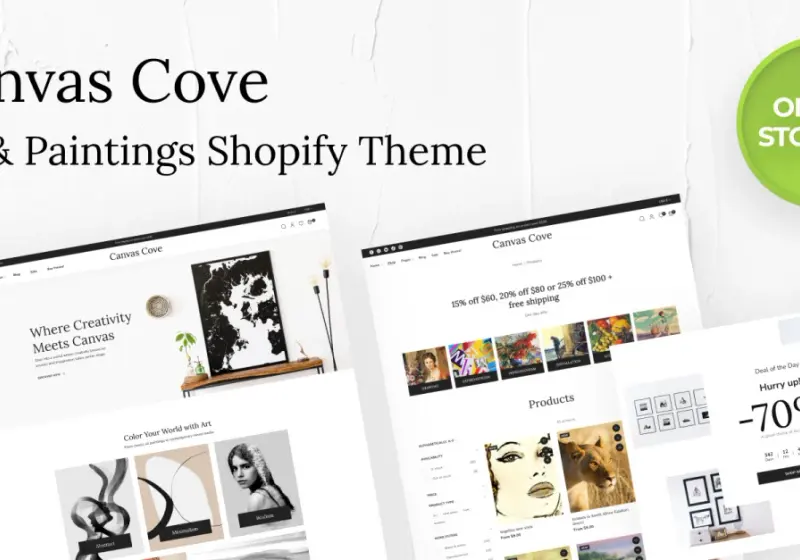 Shopify Themes For Selling Artwork Like Paintings And Prints Online