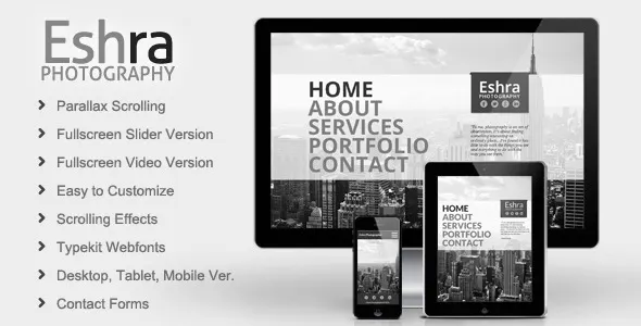 Eshra Photography Muse Template screenshot