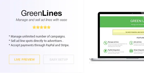Green Lines for WordPress screenshot