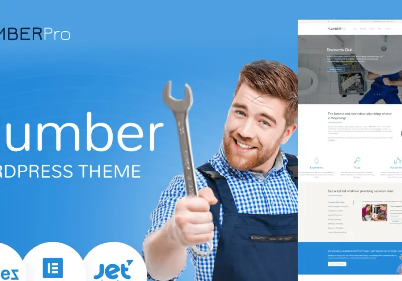 Fix Your Plumbing Business with a Great New WordPress Theme for Plumbers