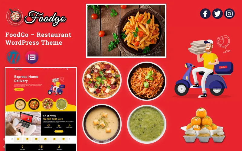 FoodGo – Restaurant WordPress Theme screenshot