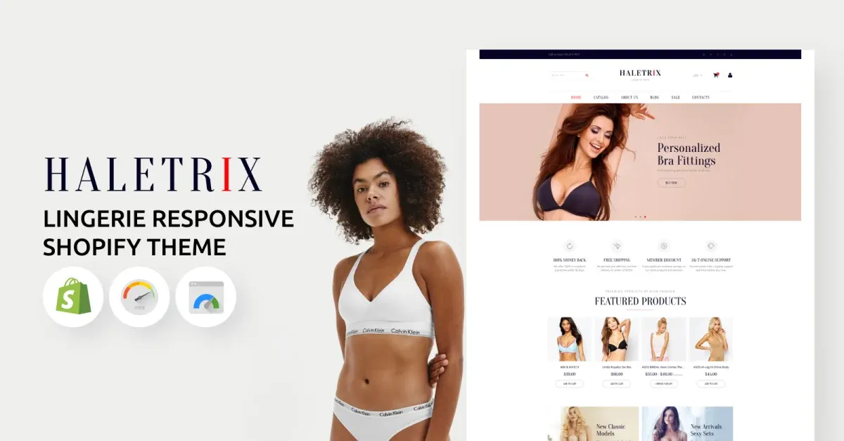 Lingerie Responsive eCommerce Shopify Theme screenshot