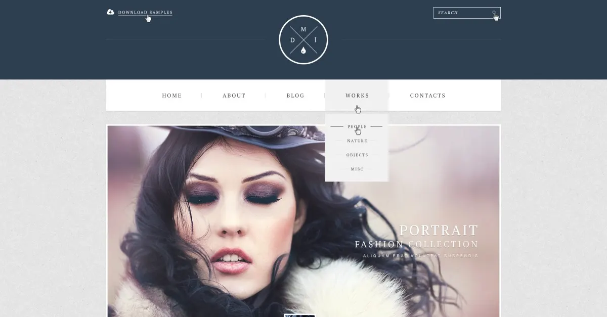 Free Photographer Portfolio Responsive WordPress Website screenshot