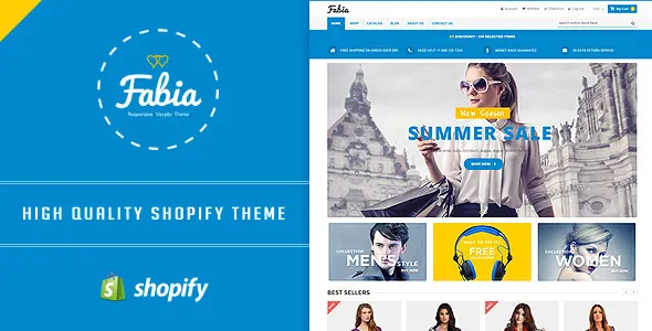 Fabia Restaurant Shopify Theme & Template screenshot