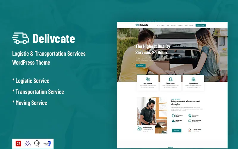 Dynamic And Dependable Logistics And Transportation WordPress Themes