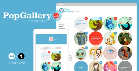 Pop Gallery Tumblr Theme screenshot