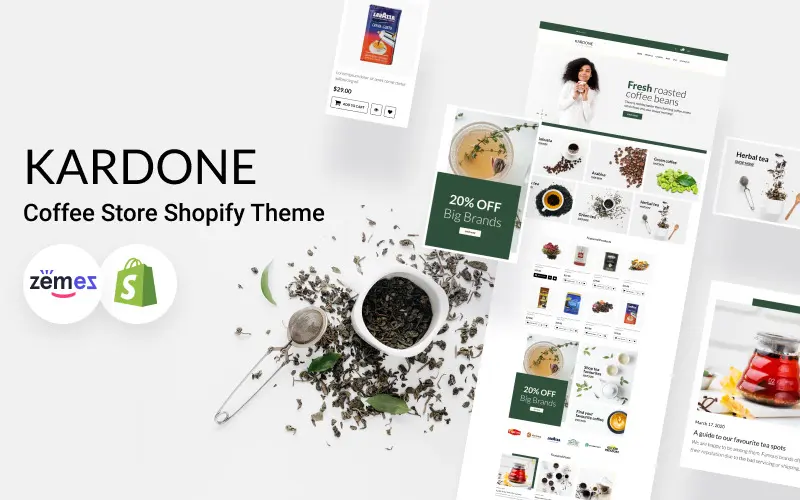 Bright And Bold Shopify Themes For Coffee Shops And Stores