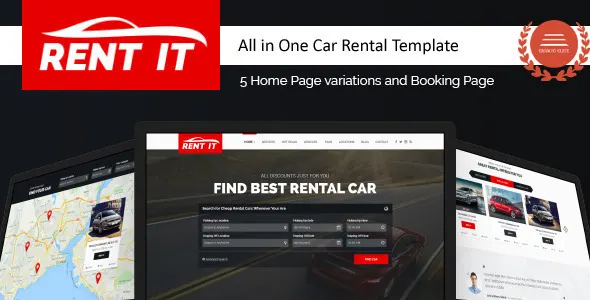 Rentit - Multipurpose Vehicle Car Rental WordPress Theme screenshot