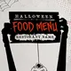 Halloween Food Menu screenshot