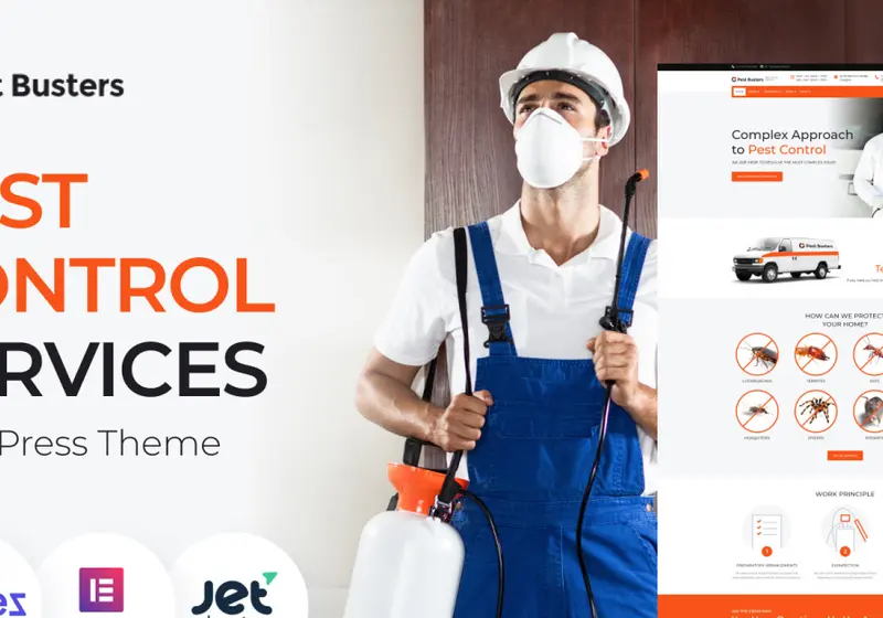 Dependable And Professional Pest Control WordPress Themes