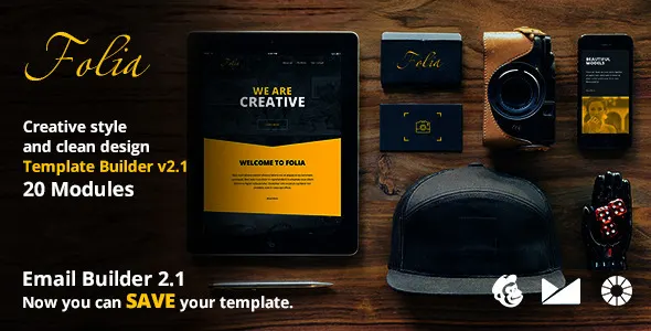 Folia Email Template + Emailbuilder 2.1 screenshot
