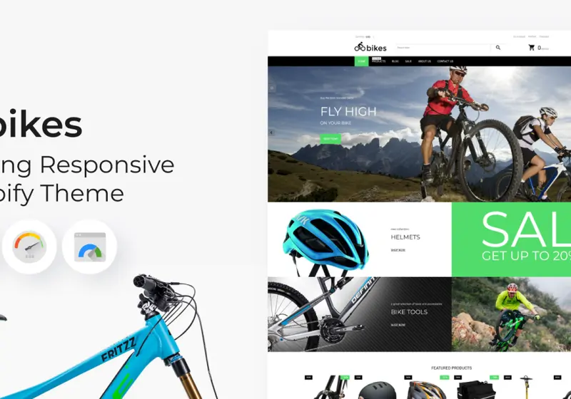 Get on yer bike with these Shopify Themes for Cycling & Bicycle Stores