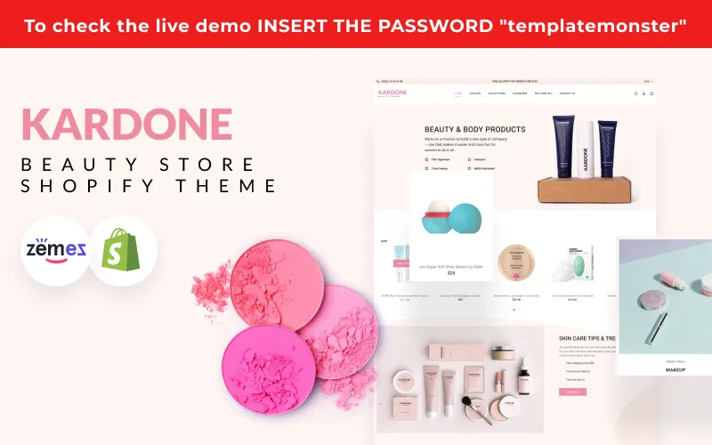 Kardone Shopify Beauty Theme screenshot