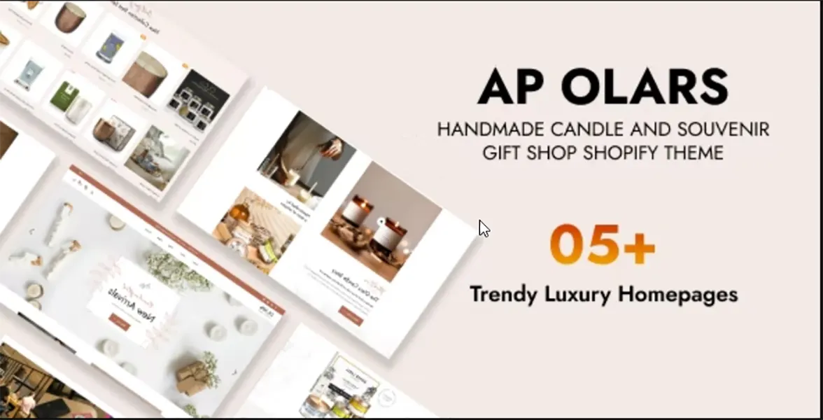 TM Olars - Handmade Candle And Souvenir Gift Shop Shopify Theme screenshot