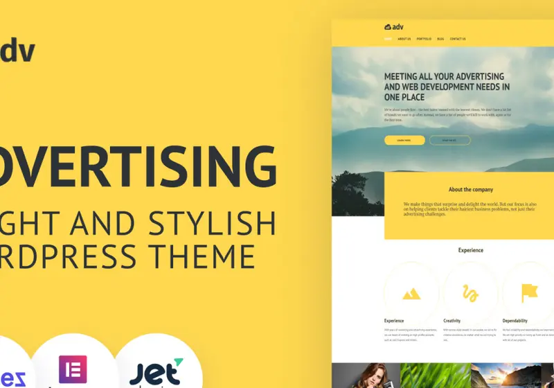 8 of the Best WordPress Themes for Advertising Agencies