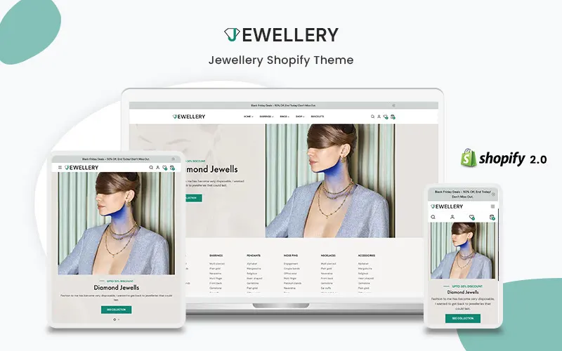 Jewellery- The Jewellery & fashion Premium Shopify Theme screenshot