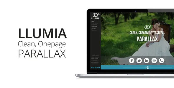 LLUMIA | Muse Wedding Template screenshot