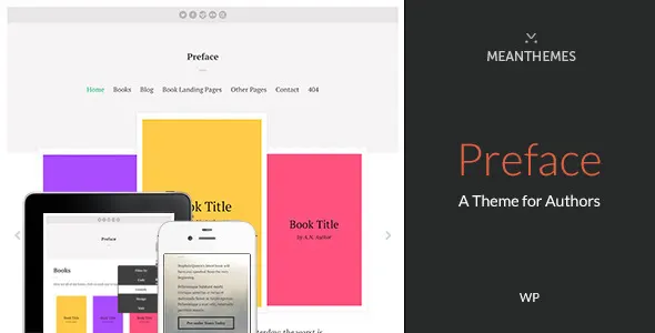 Preface: A WordPress Theme for Authors screenshot