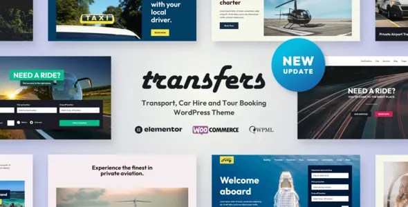 Transfers - Transport and Car Hire WordPress Theme screenshot