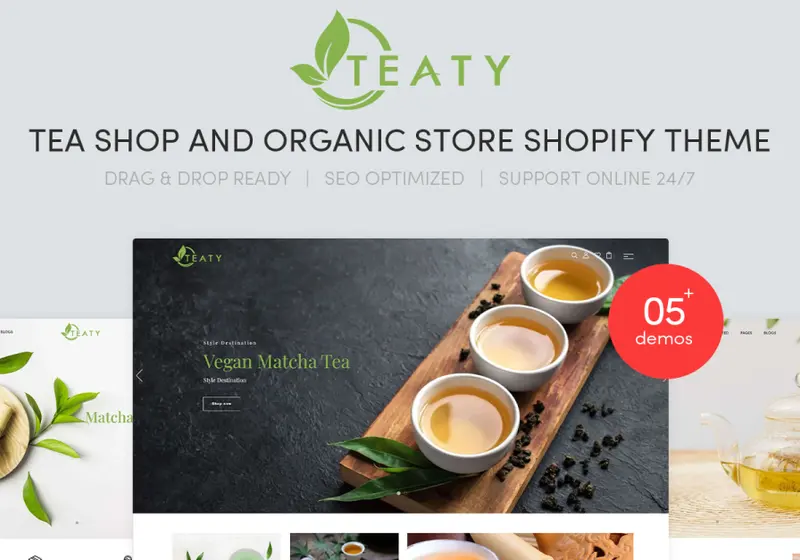 Tasteful Shopify Themes For Tea Shops